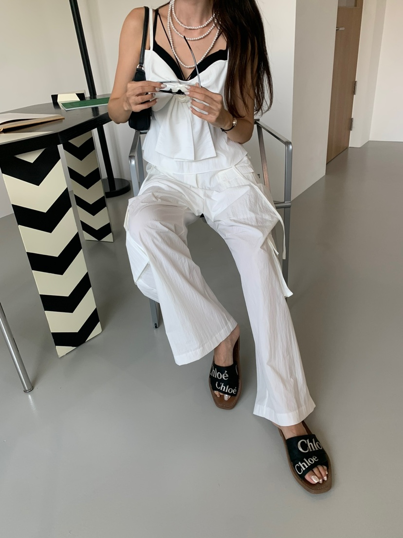 BANI BLUBH韓國直郵東大門代購女裝新款推薦熱賣休閑褲口袋BANI BLUSH休閑褲