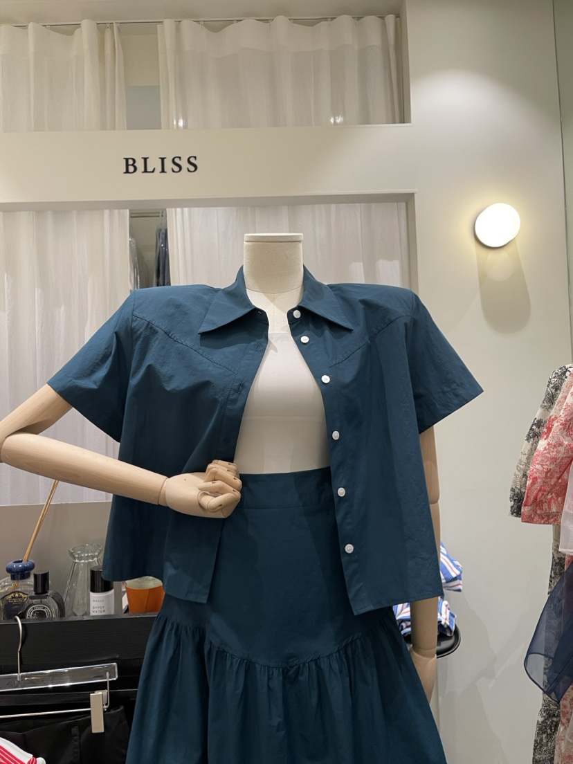 BLISS韓國直郵女裝新款24春夏休閑真品熱賣推薦襯衫蕾絲衫BLISS襯衫/蕾絲衫圖色3