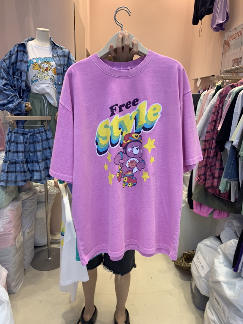 CRACKERS韓國直郵東大門代購女裝新款時尚推薦熱賣休閑真品T恤CRACKERST恤圖色2