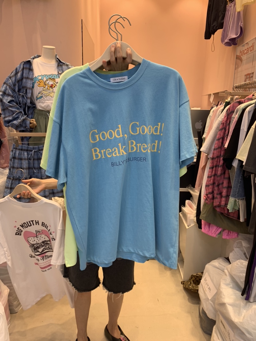 CRACKERS韓國直郵東大門實拍女裝新品職業真品人氣推薦24春夏T恤CRACKERST恤圖色2