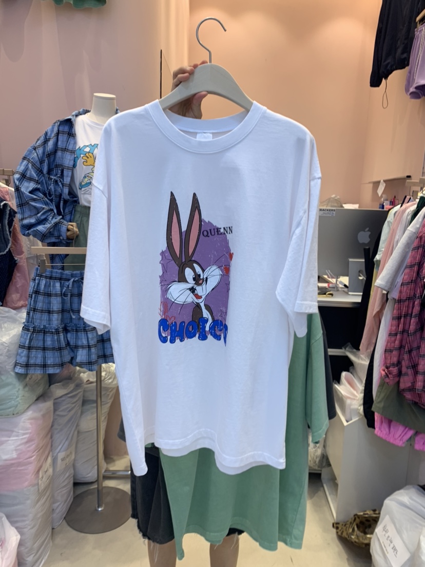 CRACKERS韓國直郵東大門代購女裝新品時尚職業休閑真品熱賣T恤CRACKERST恤