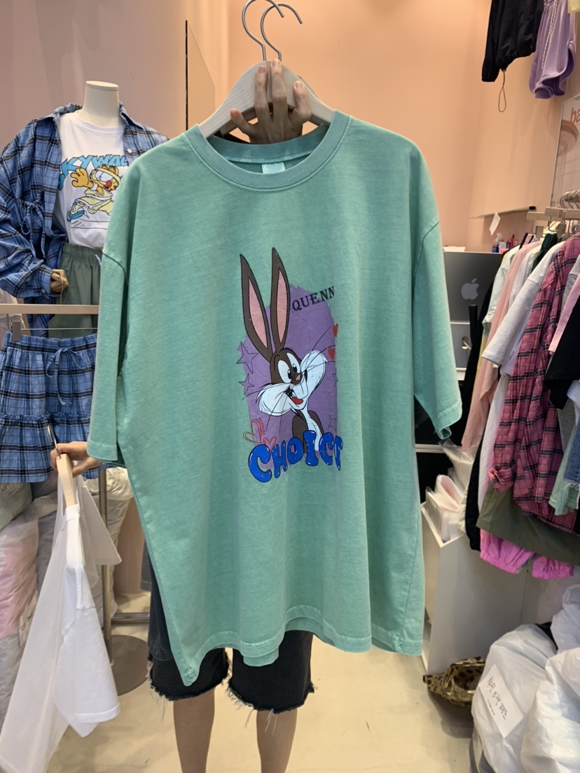 CRACKERS韓國直郵東大門代購女裝新品時尚職業休閑真品熱賣T恤CRACKERST恤圖色2