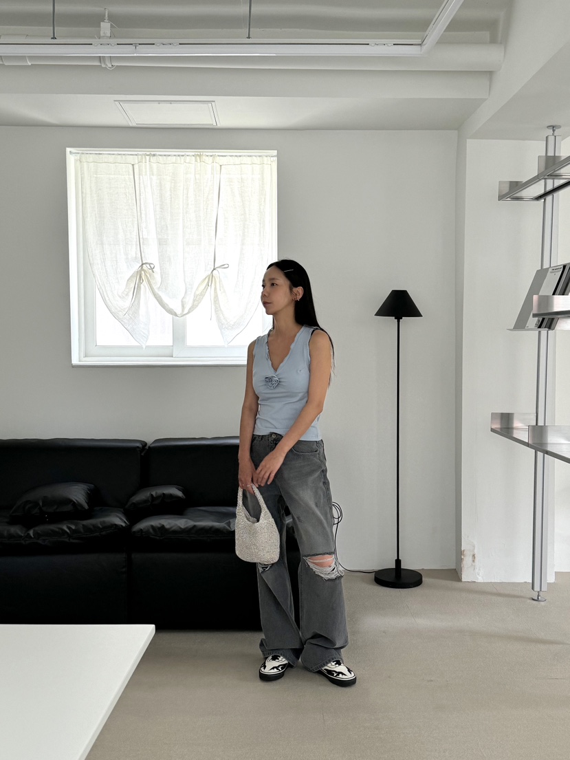 SUNDER MARKET直郵韓國代購女裝新款真品時尚熱賣吊帶背心SUNDER MARKET吊帶/背心