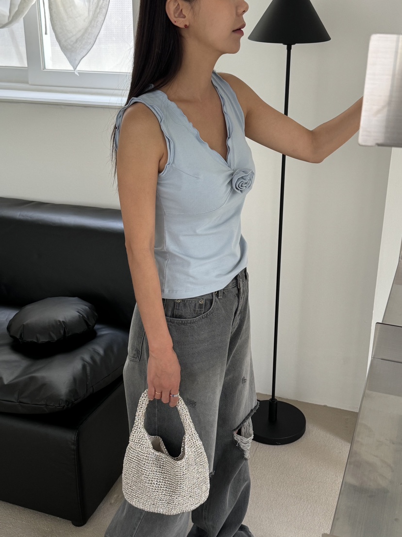 SUNDER MARKET直郵韓國代購女裝新款真品時尚熱賣吊帶背心SUNDER MARKET吊帶/背心