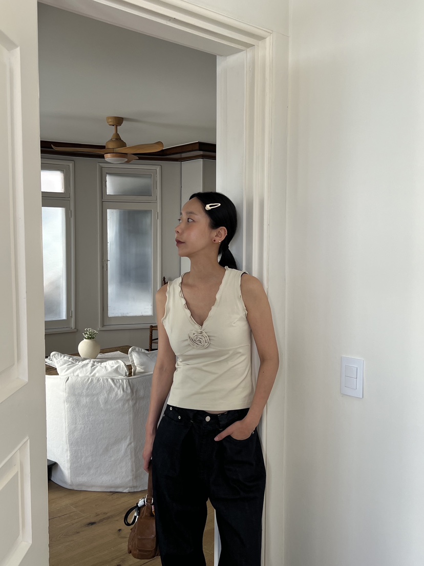 SUNDER MARKET直郵韓國代購女裝新款真品時尚熱賣吊帶背心SUNDER MARKET吊帶/背心