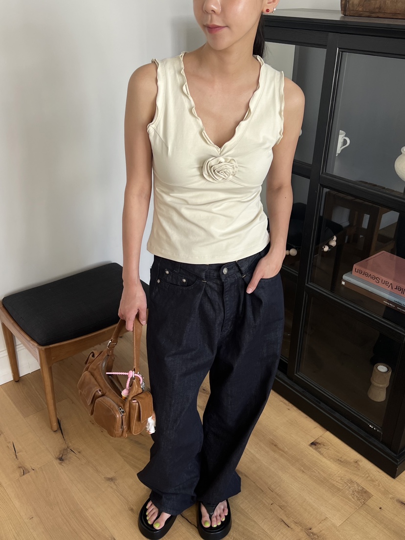 SUNDER MARKET直郵韓國代購女裝新款真品時尚熱賣吊帶背心SUNDER MARKET吊帶/背心