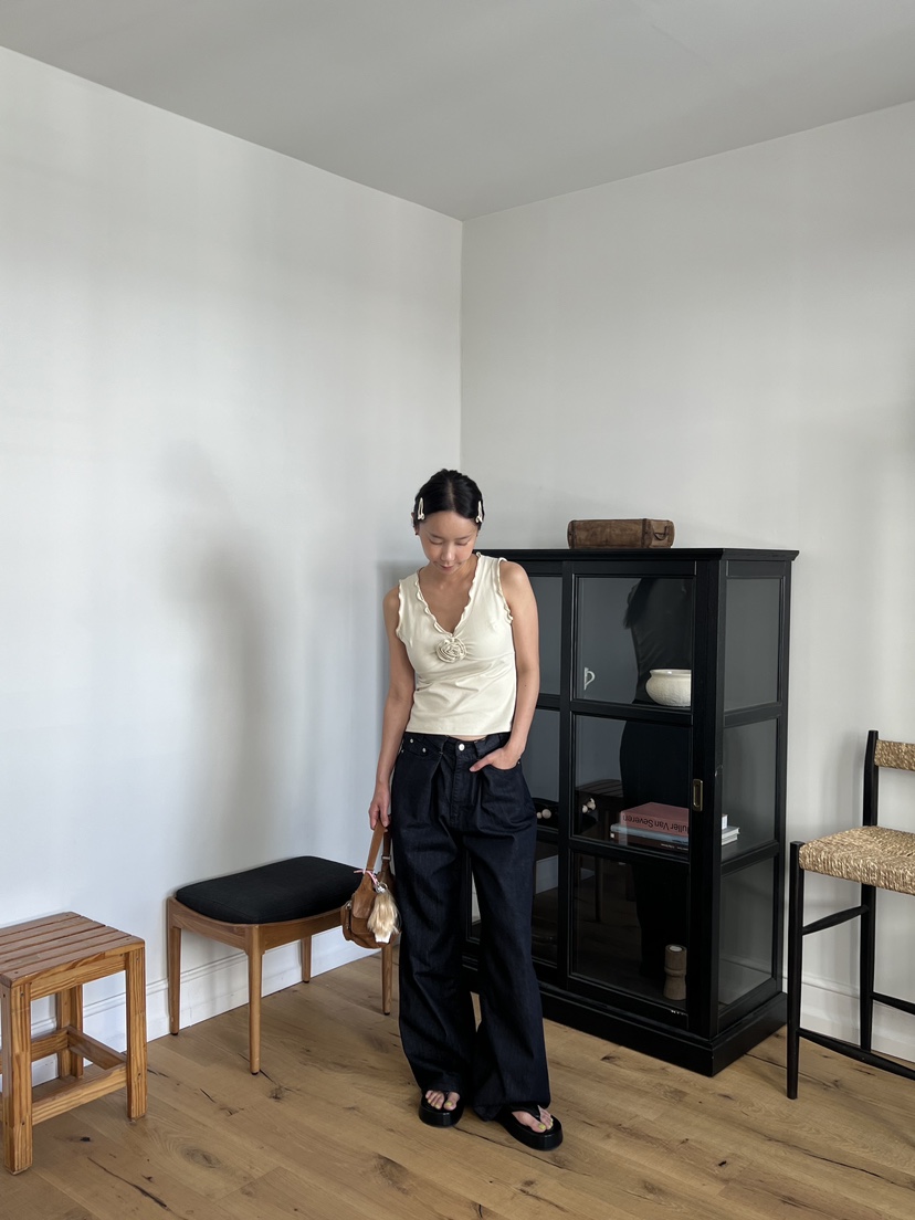 SUNDER MARKET直郵韓國代購女裝新款真品時尚熱賣吊帶背心SUNDER MARKET吊帶/背心