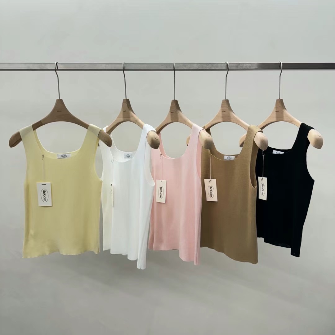 COIN韓國直郵女裝新品休閑時尚24春夏熱賣真品推薦吊帶背心COIN吊帶/背心圖色5左五色