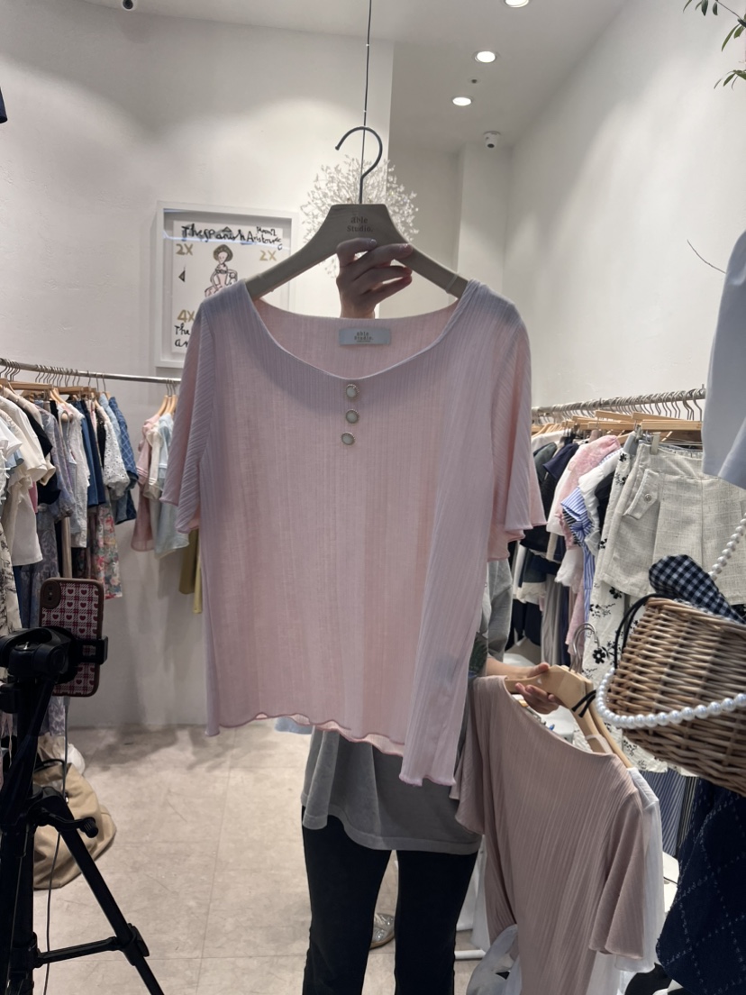 ABLE STUDIO直郵韓國代購女裝新品人氣真品職業襯衫蕾絲衫TERAIS襯衫/蕾絲衫