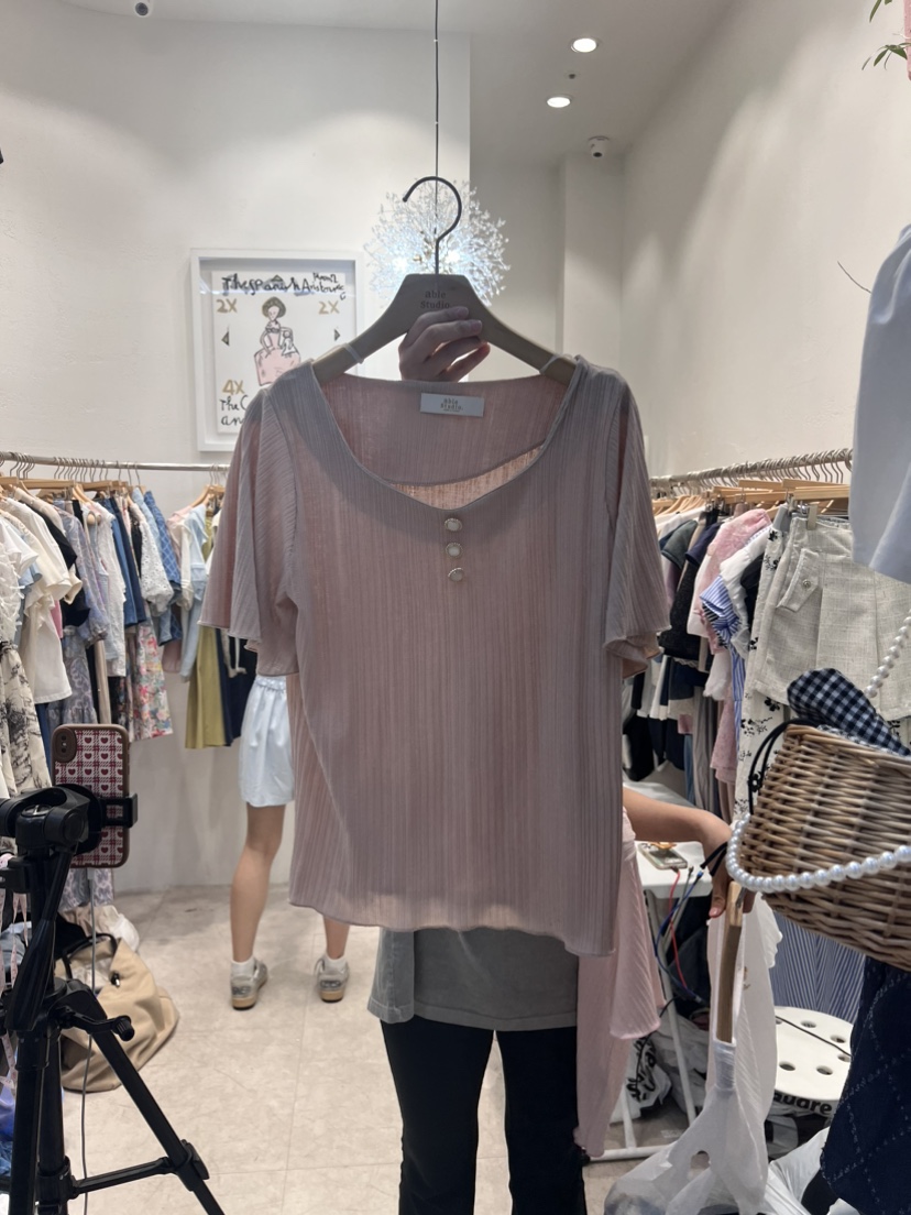 ABLE STUDIO直郵韓國代購女裝新品人氣真品職業襯衫蕾絲衫TERAIS襯衫/蕾絲衫圖色2