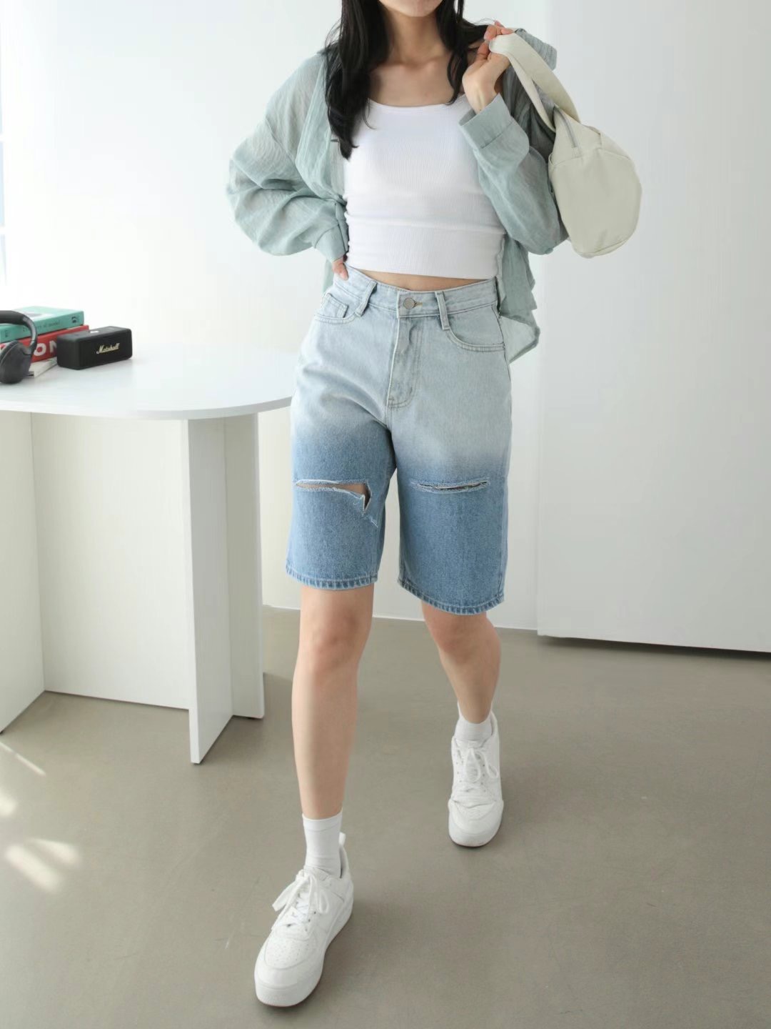 FLY DENIM韓國直郵東大門實拍女裝新品推薦人氣熱賣真品短褲FLY DENIM短褲