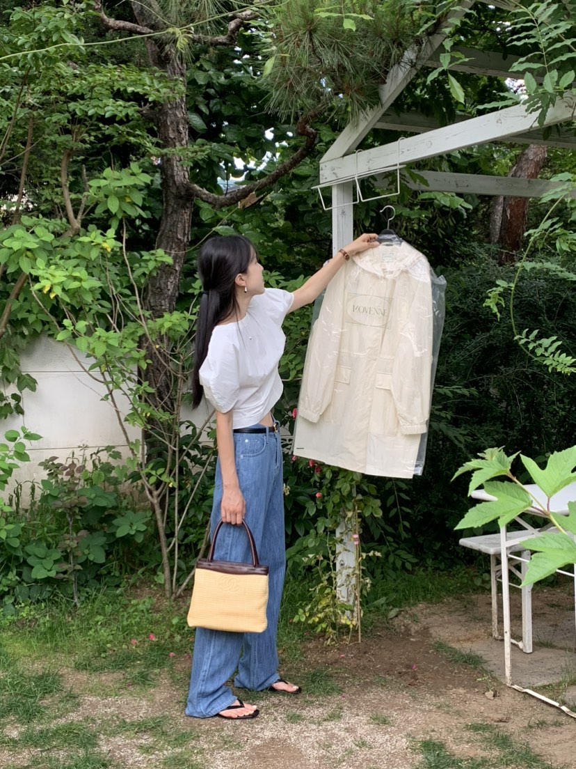 MOVENNE韓國直郵東大門實拍女裝新款24春夏職業牛仔褲牛仔布MOVENNE牛仔褲
