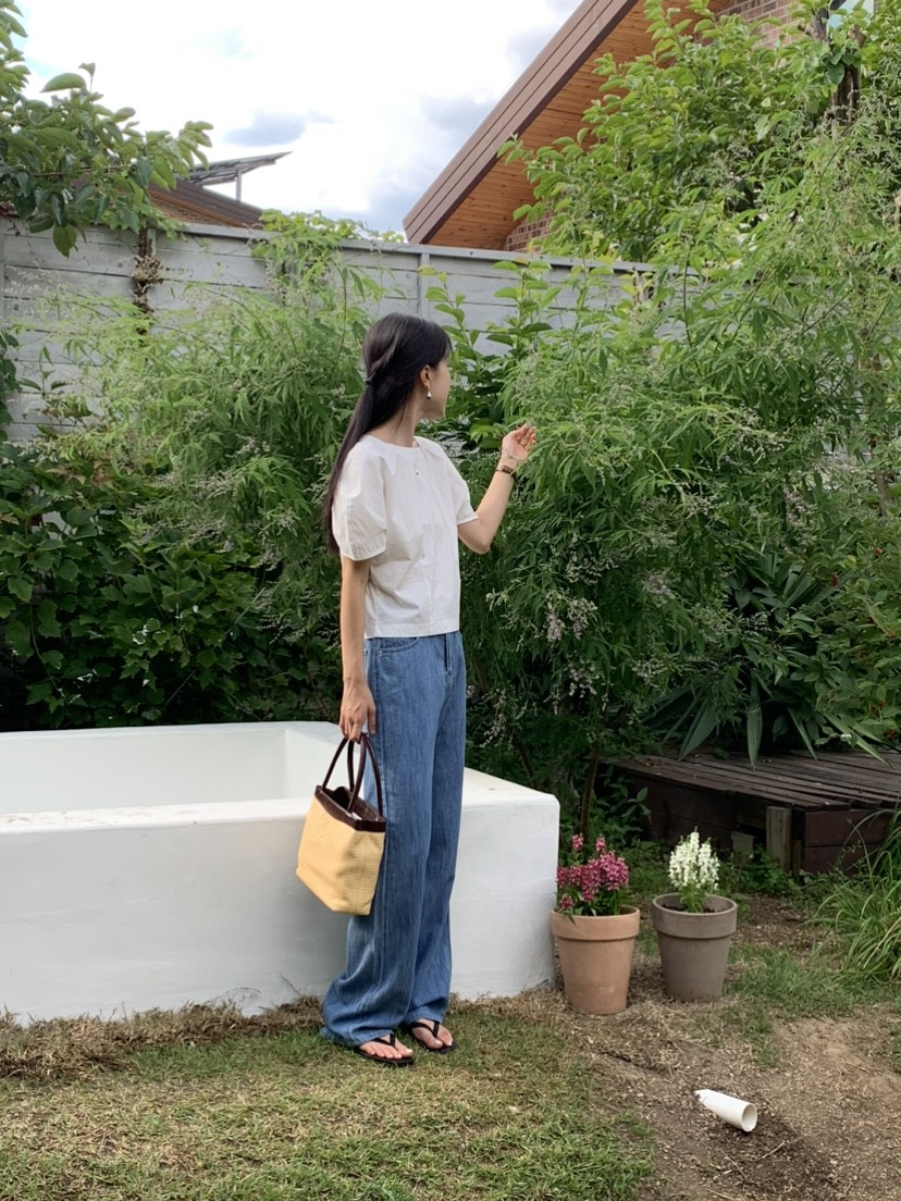 MOVENNE韓國直郵東大門實拍女裝新款24春夏職業牛仔褲牛仔布MOVENNE牛仔褲