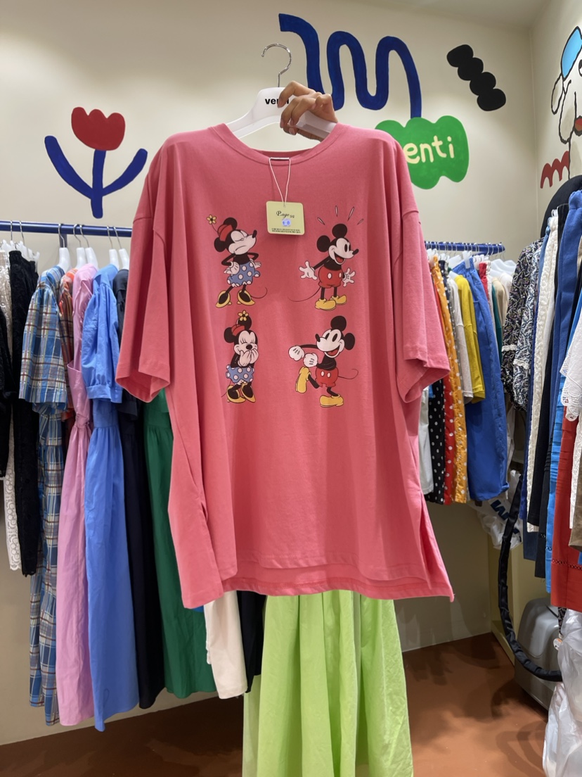 Venti韓國直郵東大門代購女士新品時尚推薦熱賣人氣24春夏T恤VENTIT恤