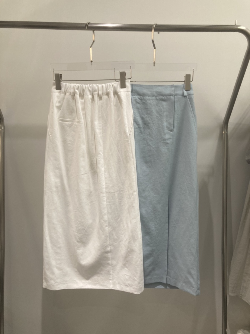 RIDGE-P韓國直郵東大門實拍女裝新品24春夏推薦長裙亞麻RIDGE-P長裙