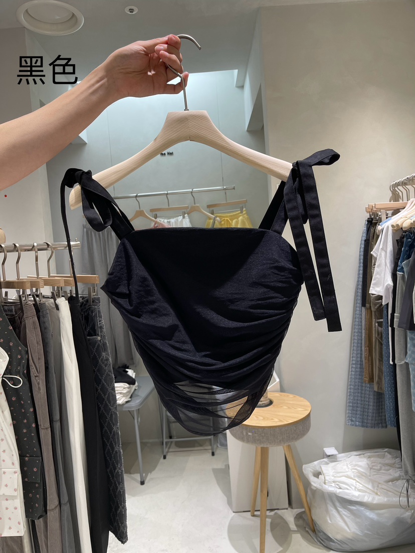 TOO HOT韓國直郵東大門代購女裝新品推薦24春夏吊帶背心蕾絲TOO HOT吊帶/背心圖色3