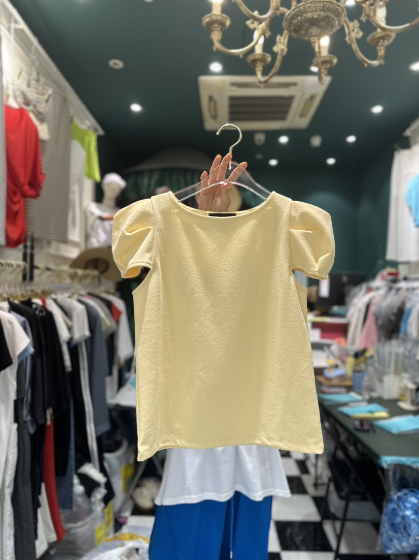 Three color直郵韓國代購女裝新款真品24春夏職業人氣T恤Three colorT恤