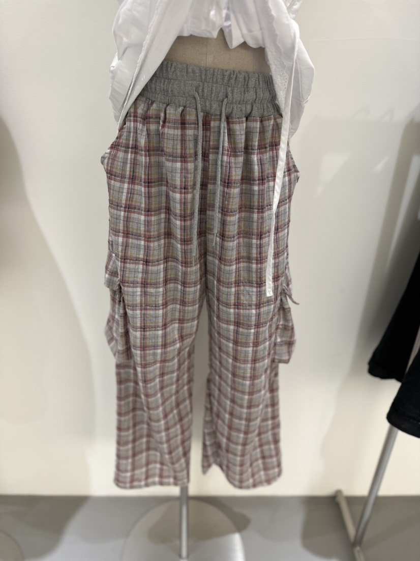 VAULT直郵韓國代購女裝新品熱賣真品職業推薦人氣休閑褲格紋VAULT休閑褲