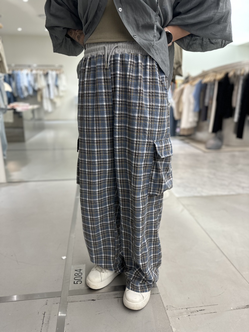 VAULT直郵韓國代購女裝新品熱賣真品職業推薦人氣休閑褲格紋VAULT休閑褲圖色3