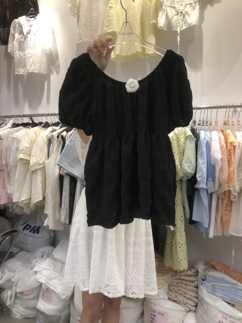 THE LENA韓國直郵東大門實拍女裝新品24春夏人氣襯衫蕾絲衫NWEOL襯衫/蕾絲衫圖色2
