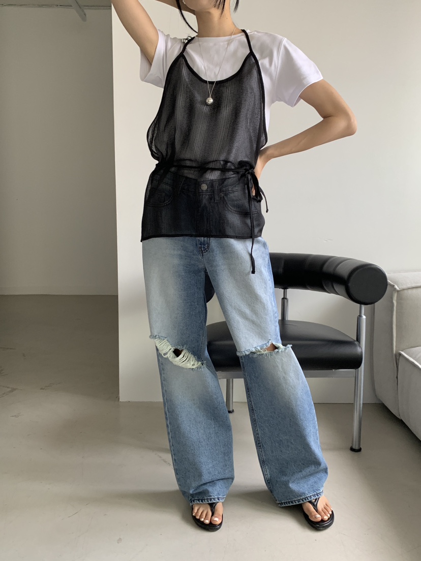 US直郵韓國代購女裝新品職業24春夏人氣時尚牛仔褲牛仔布US牛仔褲