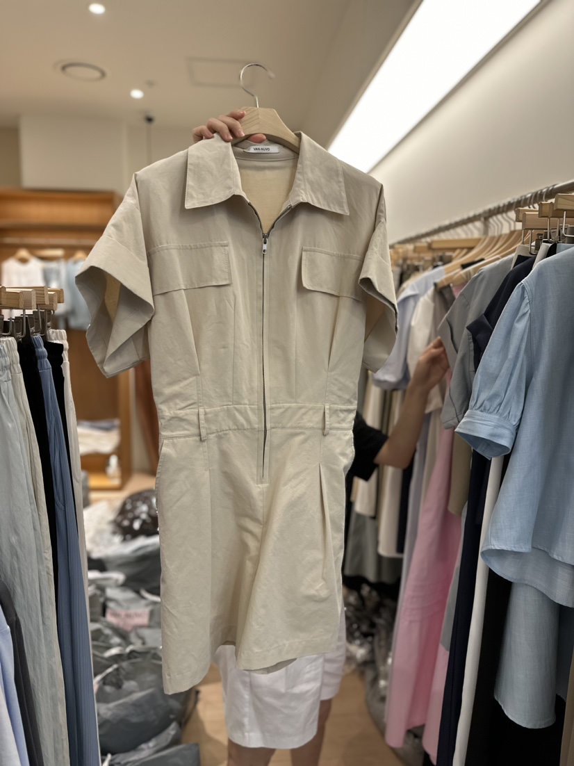 VAN NUVO韓國直郵東大門代購女裝新品推薦24春夏連體褲亞麻VAN NUVO連體褲