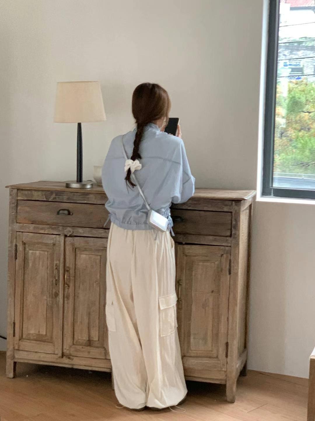 GAMGAK直郵韓國代購女裝新款推薦職業24春夏時尚休閑休閑褲GAMGAK休閑褲