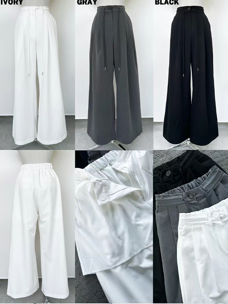 ADD-OT韓國直郵東大門實拍女裝新品休閑24春夏真品休閑褲ADD-OT休閑褲