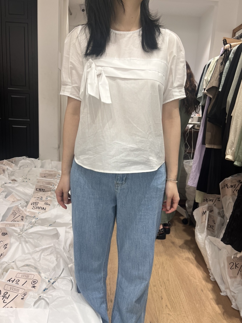 VENIR韓國直郵東大門代購女裝新款職業真品24春夏襯衫蕾絲衫VENIR-a襯衫/蕾絲衫圖色3