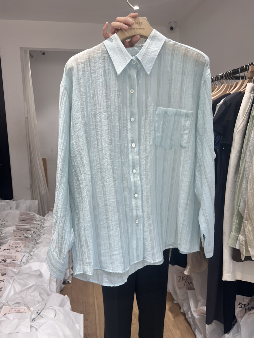 VENIR韓國直郵女裝新品人氣24春夏真品推薦休閑襯衫蕾絲衫VENIR-a襯衫/蕾絲衫圖色2