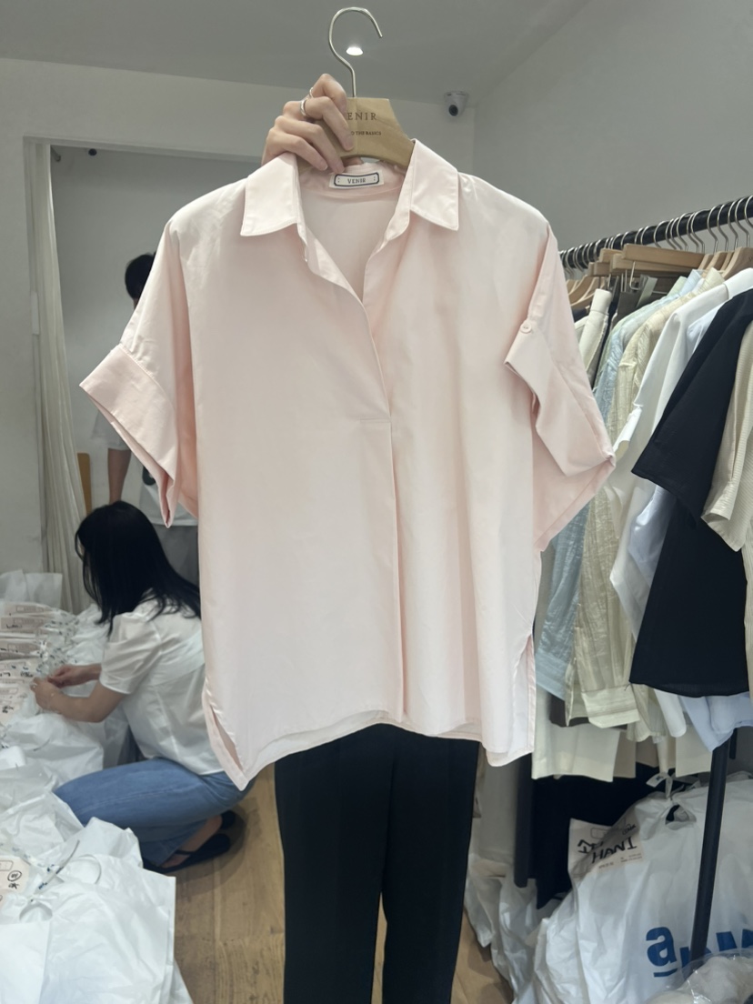 VENIR直郵韓國代購女裝新款時尚真品24春夏人氣襯衫蕾絲衫VENIR-a襯衫/蕾絲衫圖色2
