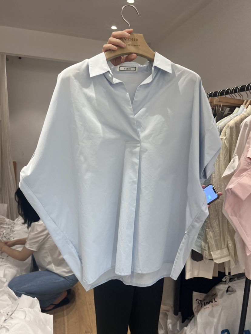 VENIR直郵韓國代購女裝新款時尚真品24春夏人氣襯衫蕾絲衫VENIR-a襯衫/蕾絲衫圖色3