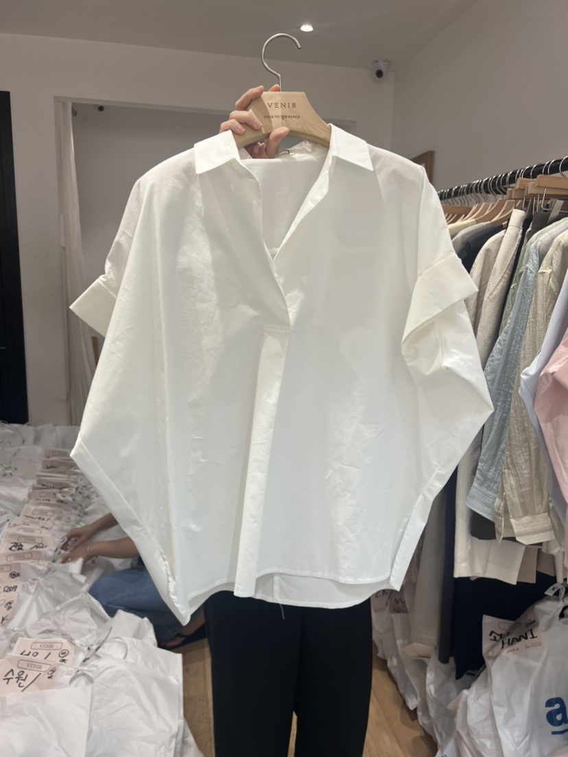 VENIR直郵韓國代購女裝新款時尚真品24春夏人氣襯衫蕾絲衫VENIR-a襯衫/蕾絲衫圖色4