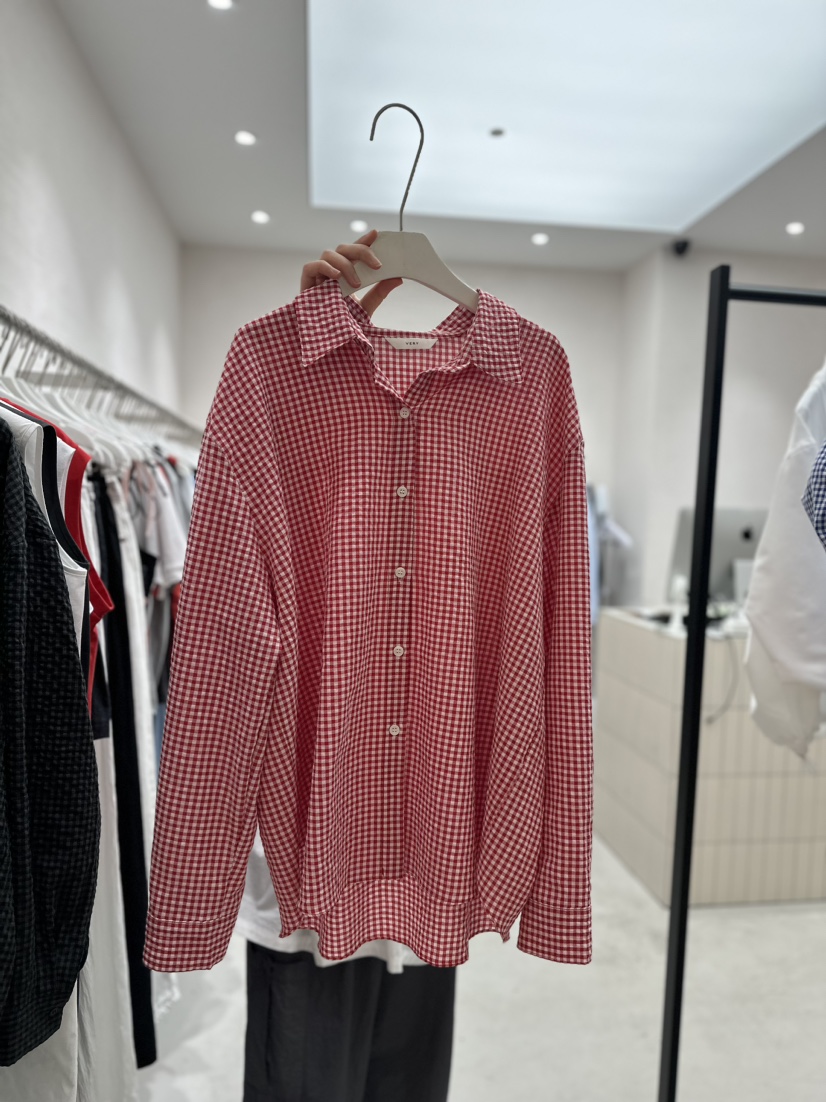 VERY WELL韓國直郵女裝新款熱賣真品24春夏時尚襯衫蕾絲衫my juni襯衫/蕾絲衫