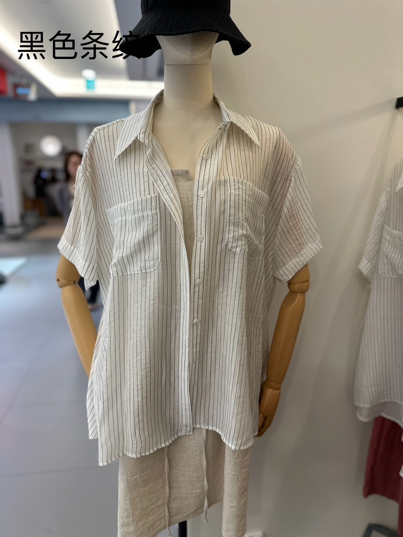 FIND-P直郵韓國代購女裝新品人氣24春夏推薦職業襯衫蕾絲衫FIND-P襯衫/蕾絲衫圖色1