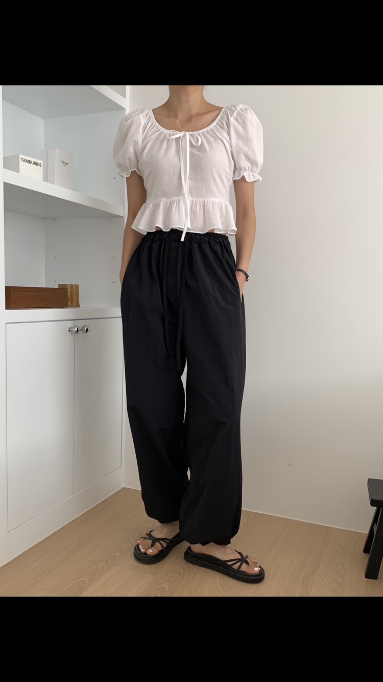 ROUGH直郵韓國代購女裝新品職業人氣推薦24春夏時尚休閑褲ROUGH休閑褲
