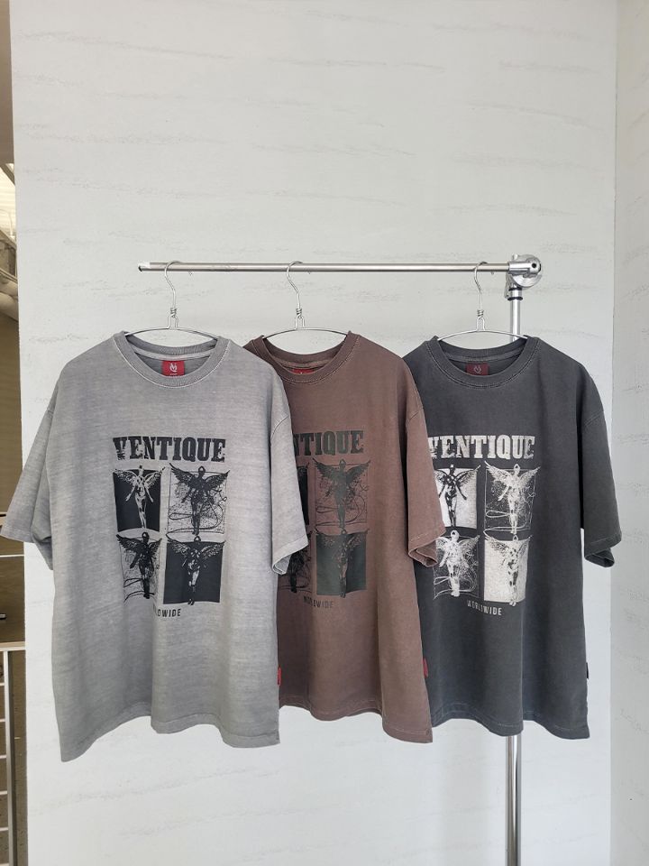 VENTIQUE直郵韓國代購女裝新品時尚人氣24春夏真品職業T恤VENTIQUE-男裝T恤