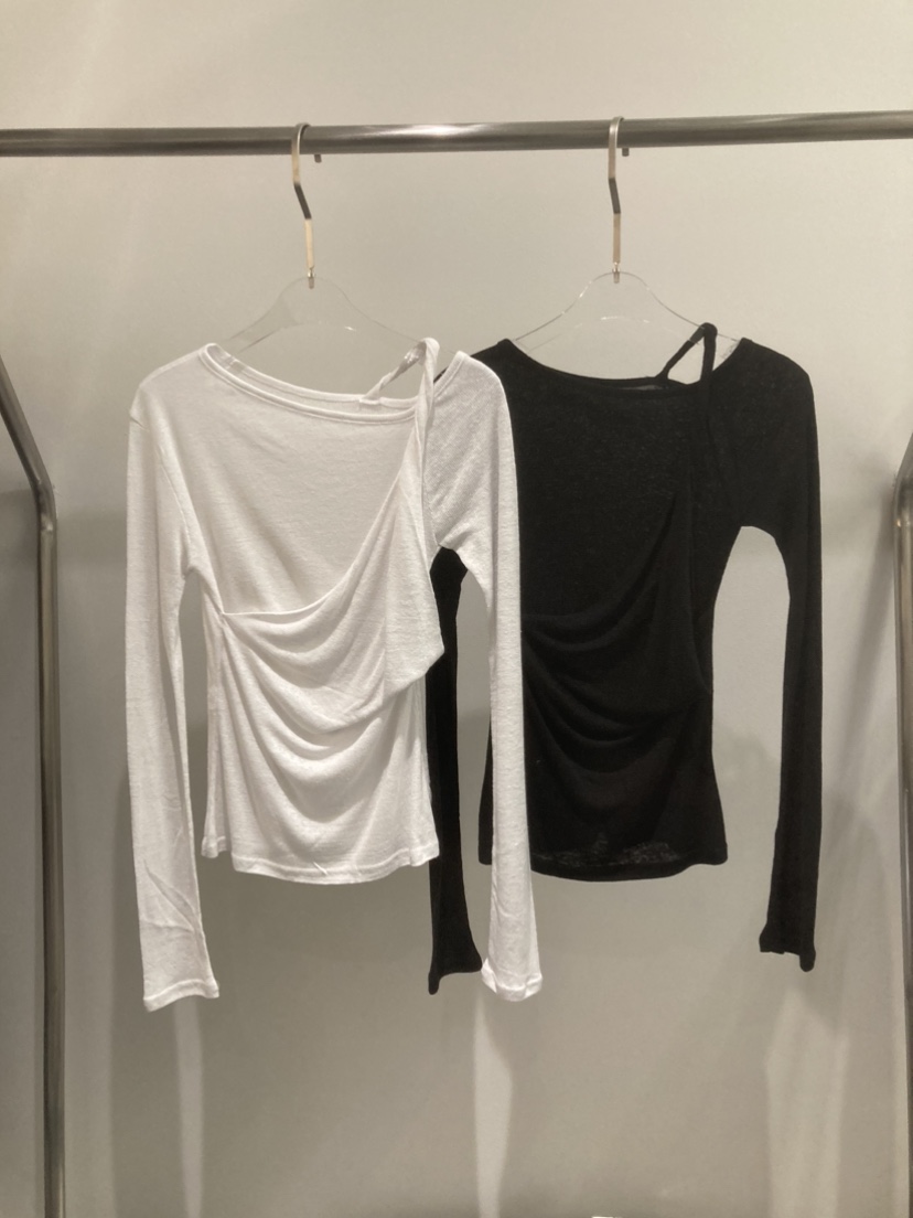 RIDGE-P韓國直郵東大門代購女裝新品休閑24春夏熱賣長袖T恤RIDGE-P長袖T恤