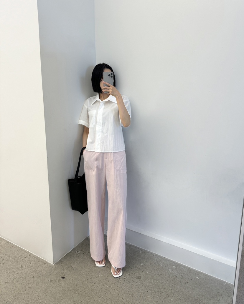 The any直郵韓國代購女裝新品推薦時尚24春夏人氣休閑褲MEMOIRE休閑褲