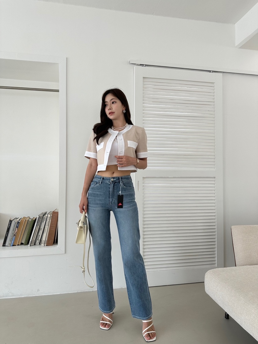 BANI BLUBH韓國直郵女裝新品真品職業熱賣時尚休閑夾克亞麻BANI BLUSH夾克