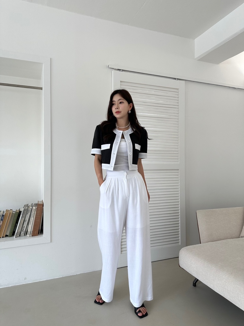 BANI BLUBH韓國直郵女裝新品真品職業熱賣時尚休閑夾克亞麻BANI BLUSH夾克