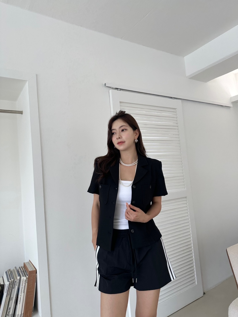 BANI BLUBH韓國直郵女裝新品熱賣休閑人氣推薦真品夾克亞麻BANI BLUSH夾克