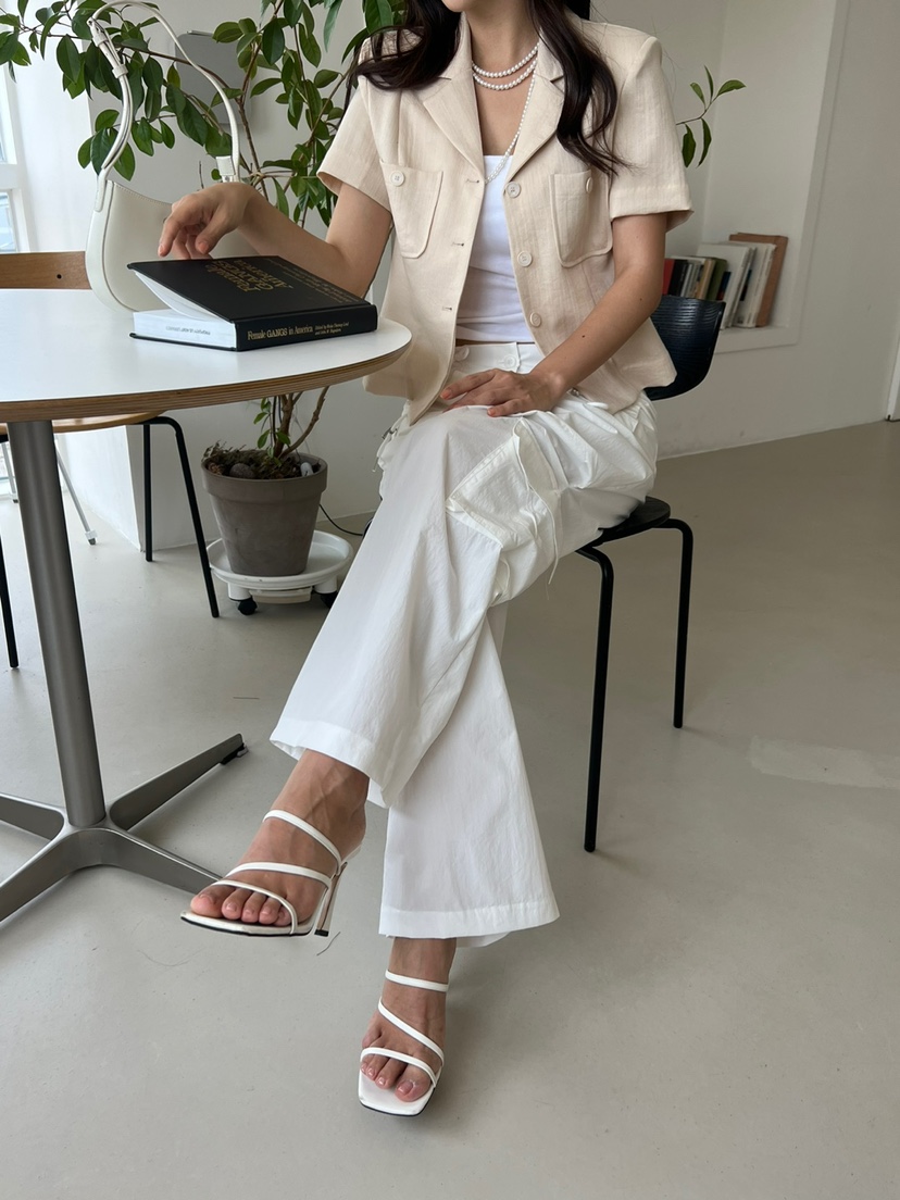 BANI BLUBH韓國直郵女裝新品熱賣休閑人氣推薦真品夾克亞麻BANI BLUSH夾克
