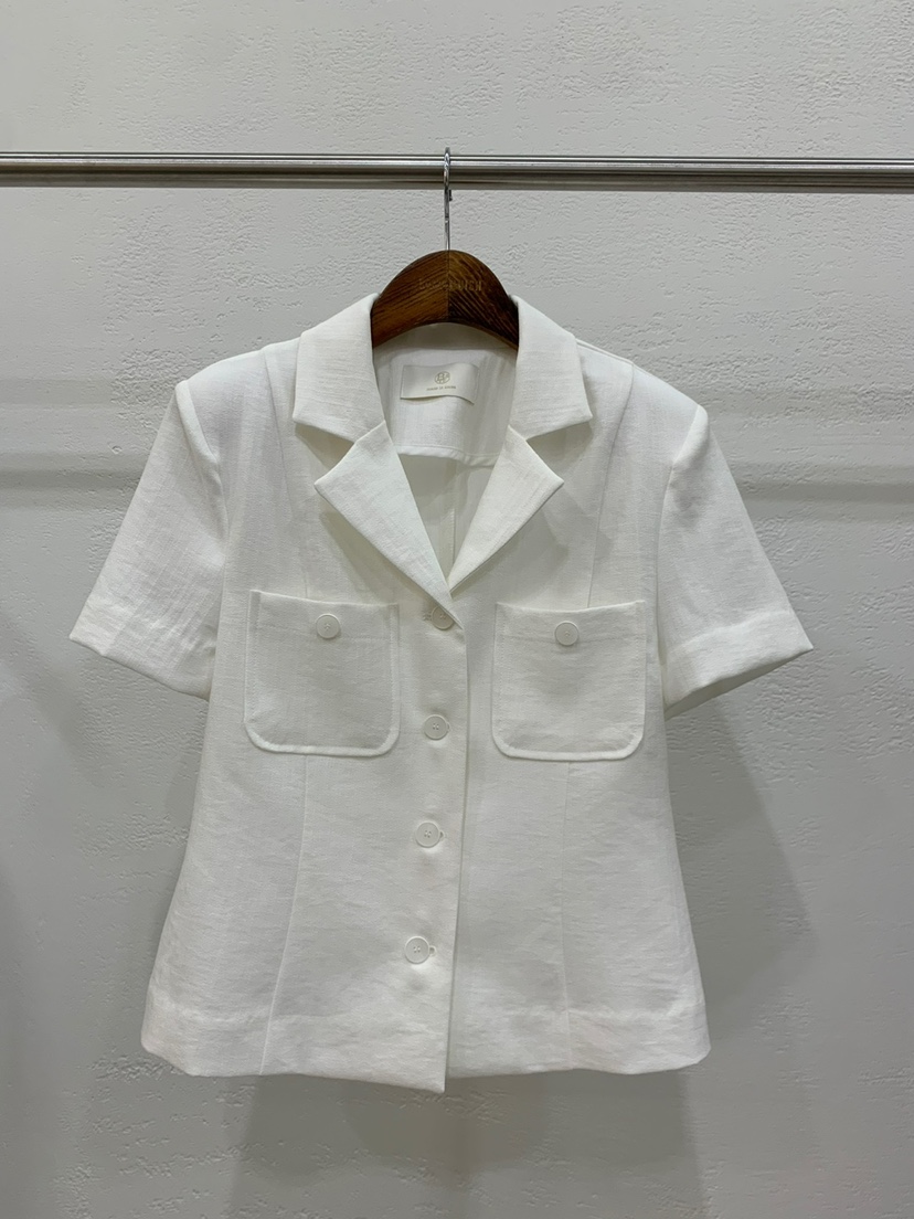 BANI BLUBH韓國直郵女裝新品熱賣休閑人氣推薦真品夾克亞麻BANI BLUSH夾克