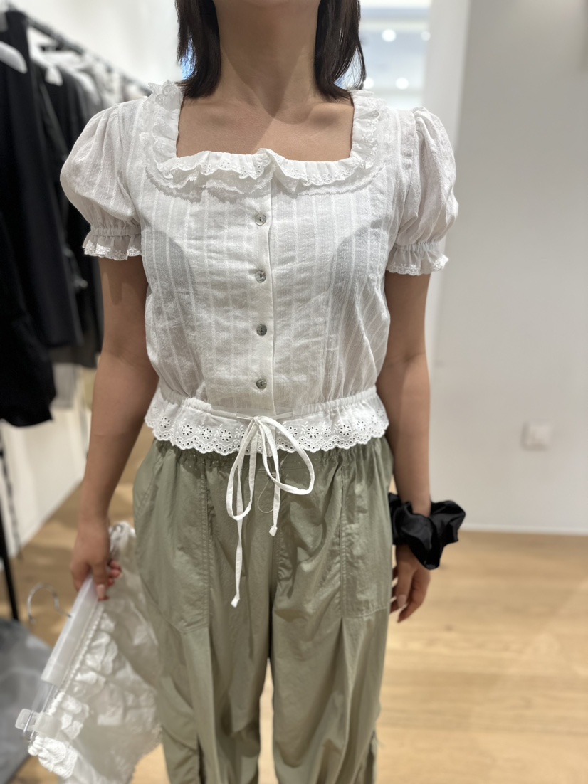 WE ARE/WELOVER韓國直郵東大門代購女裝新款休閑襯衫蕾絲衫SHOP_WE ARE襯衫/蕾絲衫