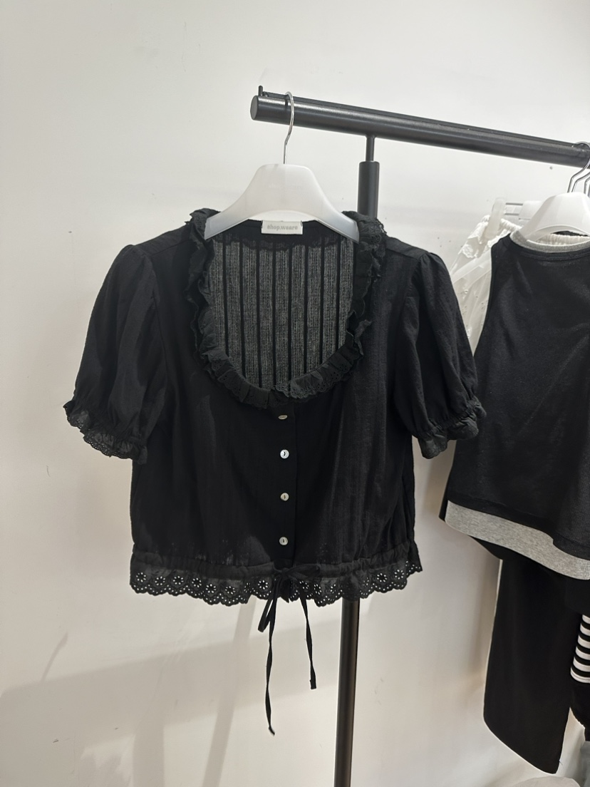 WE ARE/WELOVER韓國直郵東大門代購女裝新款休閑襯衫蕾絲衫SHOP_WE ARE襯衫/蕾絲衫圖色2