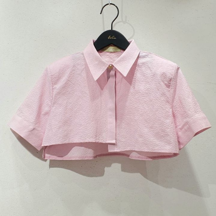 WON韓國直郵東大門代購女裝新品休閑推薦熱賣時尚襯衫蕾絲衫WON襯衫/蕾絲衫