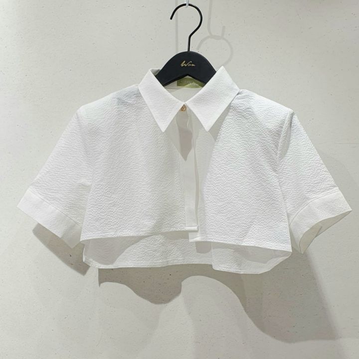 WON韓國直郵東大門代購女裝新品休閑推薦熱賣時尚襯衫蕾絲衫WON襯衫/蕾絲衫圖色2