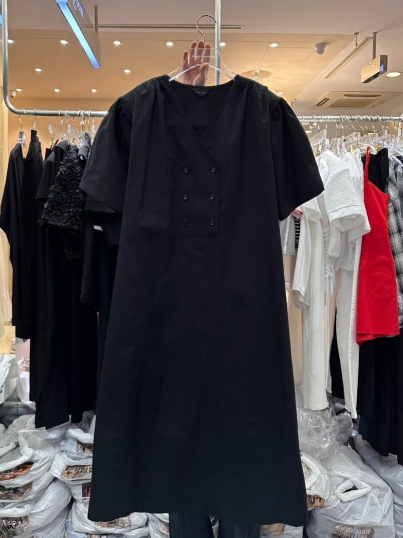 Workshop韓國直郵女裝新品真品時尚24春夏熱賣職業連衣裙Work_shop連衣裙圖色2
