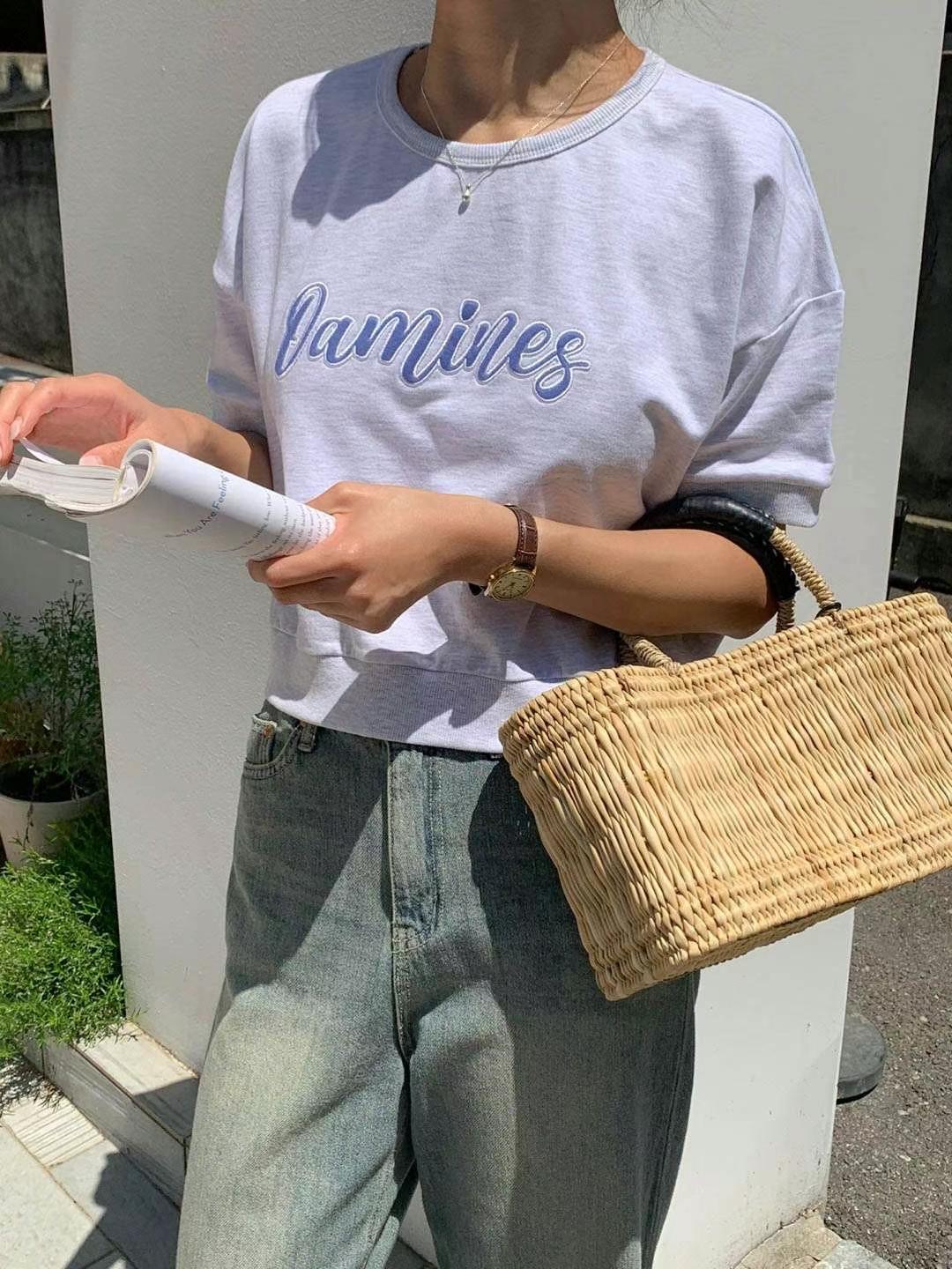 AREING直郵韓國代購女裝新款人氣時尚休閑推薦真品職業衛衣AREING衛衣圖色3